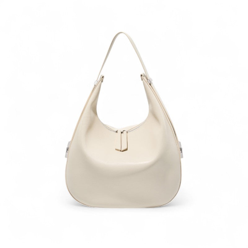 Bolsa Tote Hobo Feminina Nina – Couro Legítimo Preto