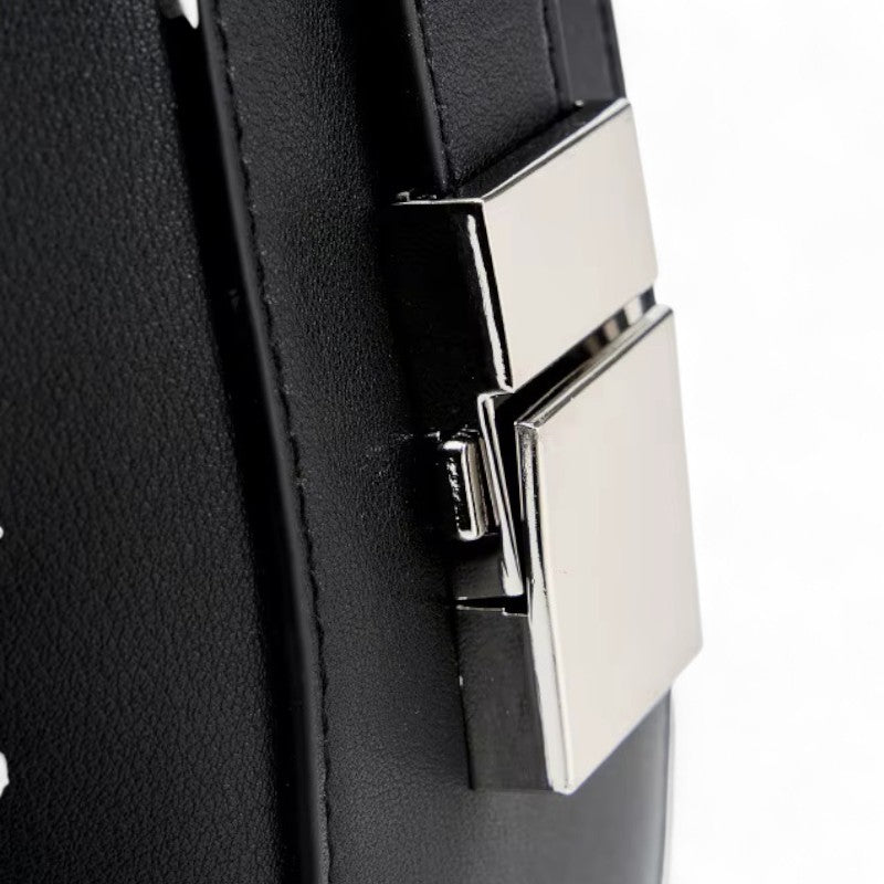 Bolsa Tote Hobo Feminina Nina – Couro Legítimo Preto