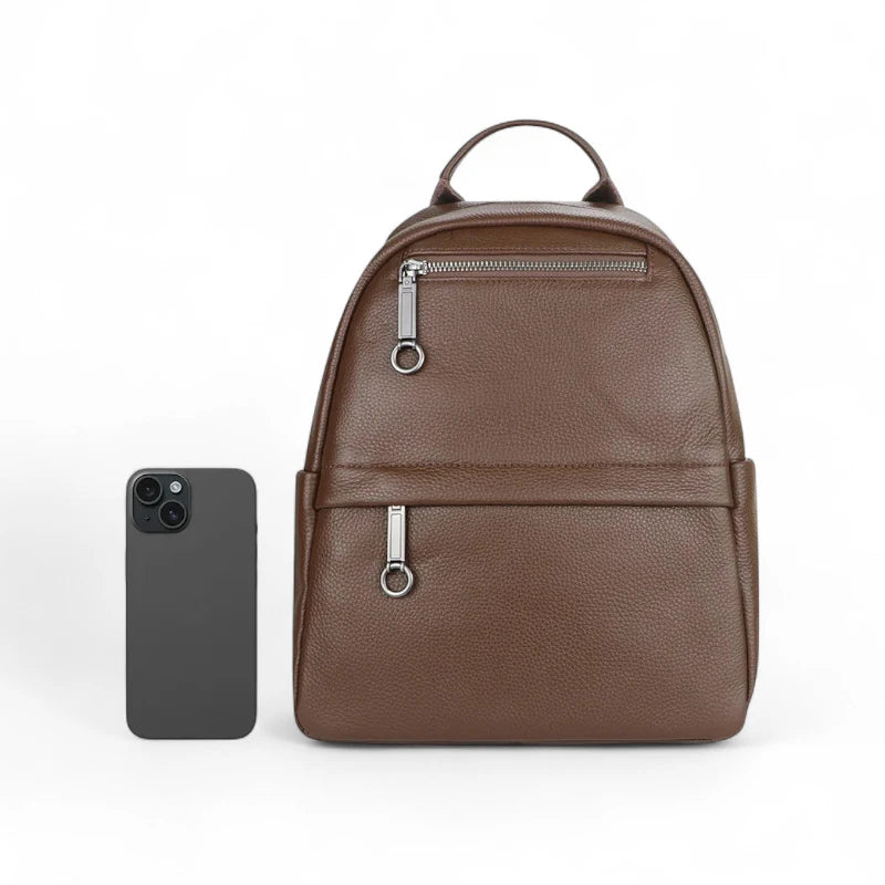 Mochila Feminina Lena – Compacta em Couro Legítimo