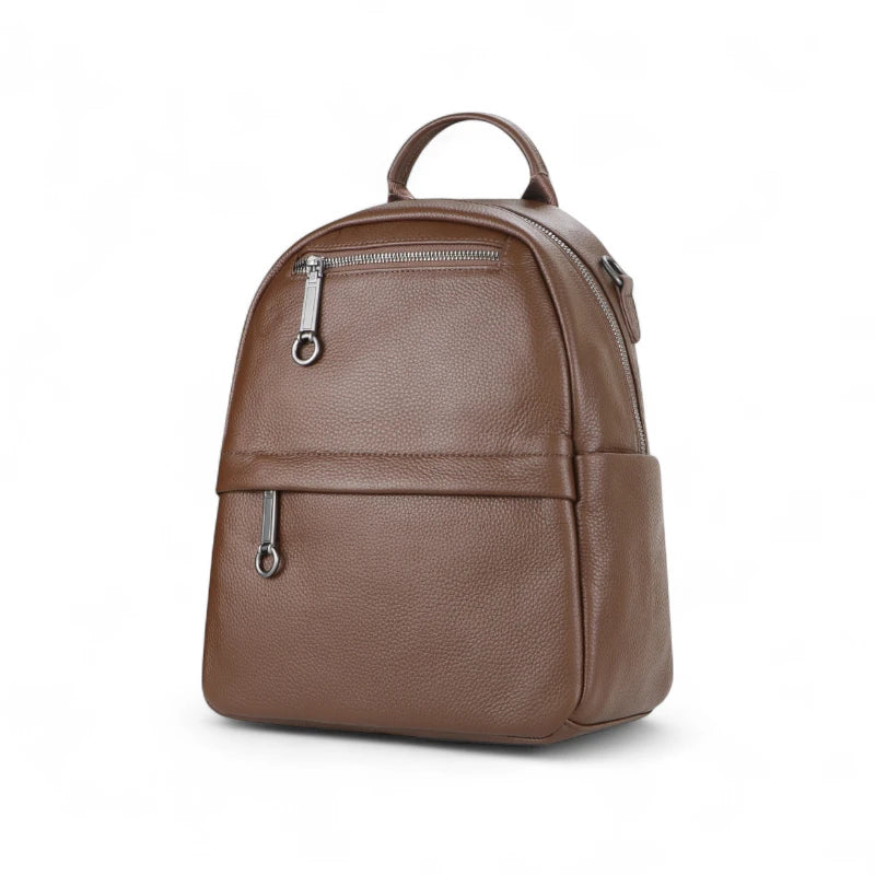 Mochila Feminina Lena – Compacta em Couro Legítimo