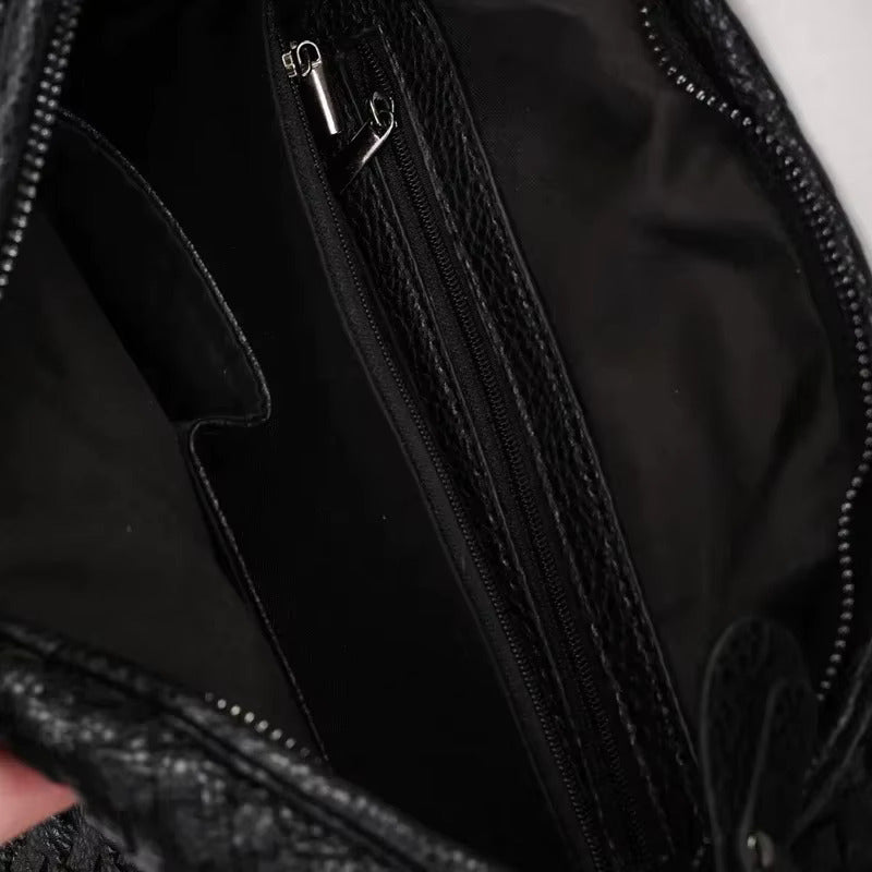 Bolsa Tote Meia Lua - Couro PU Feminina
