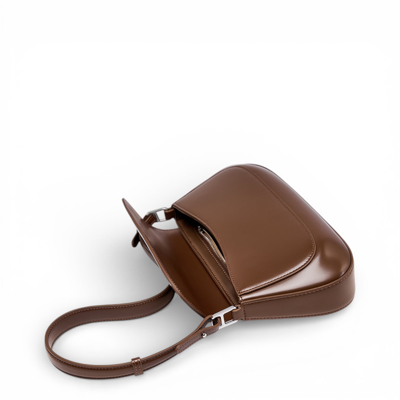 Bolsa Transversal feminina - Marcella Couro Legítimo