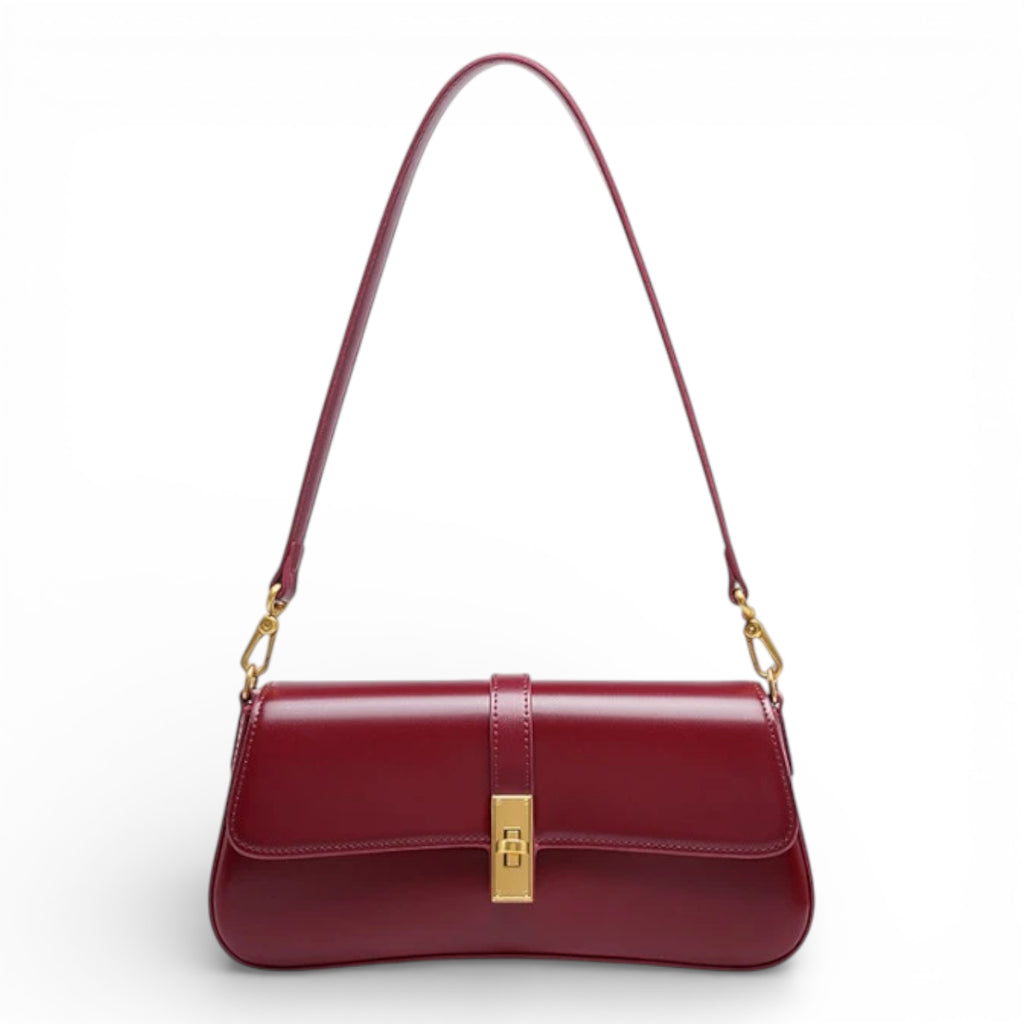 Bolsa Transversal Feminina Lilia – Clutch Couro Legítimo