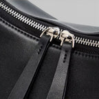 Bolsa Tote Hobo Feminina Nina – Couro Legítimo Preto