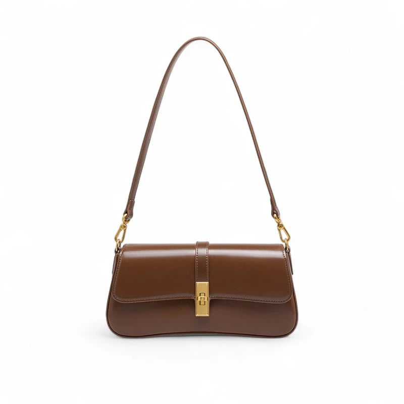 Bolsa Transversal Feminina Lilia – Clutch Couro Legítimo