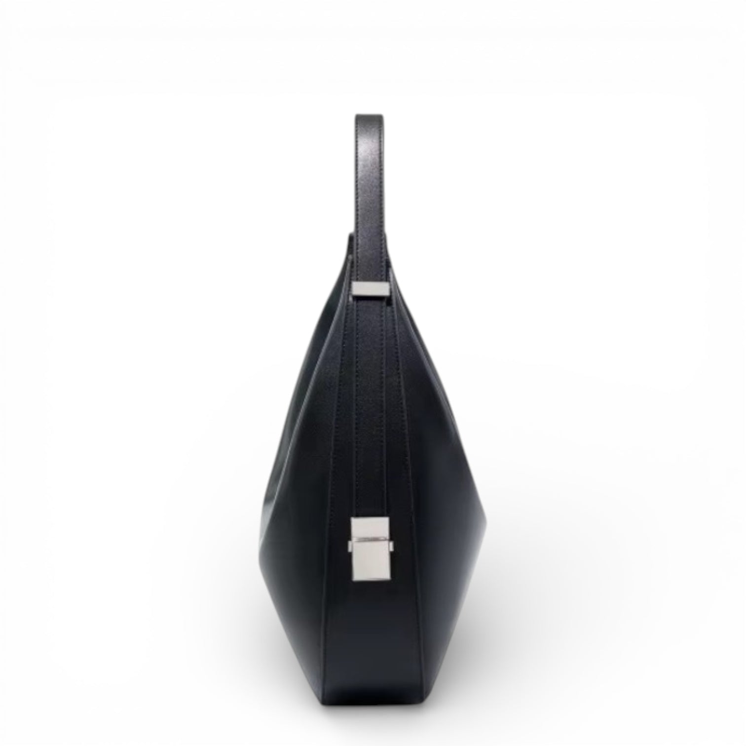 Bolsa Tote Hobo Feminina Nina – Couro Legítimo Preto