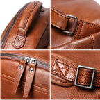Mochila Unissex Cloé – Couro Legítimo Vintage