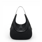 Bolsa Tote Hobo Feminina Nina – Couro Legítimo Preto