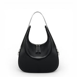 Bolsa Tote Hobo Feminina Nina – Couro Legítimo Preto