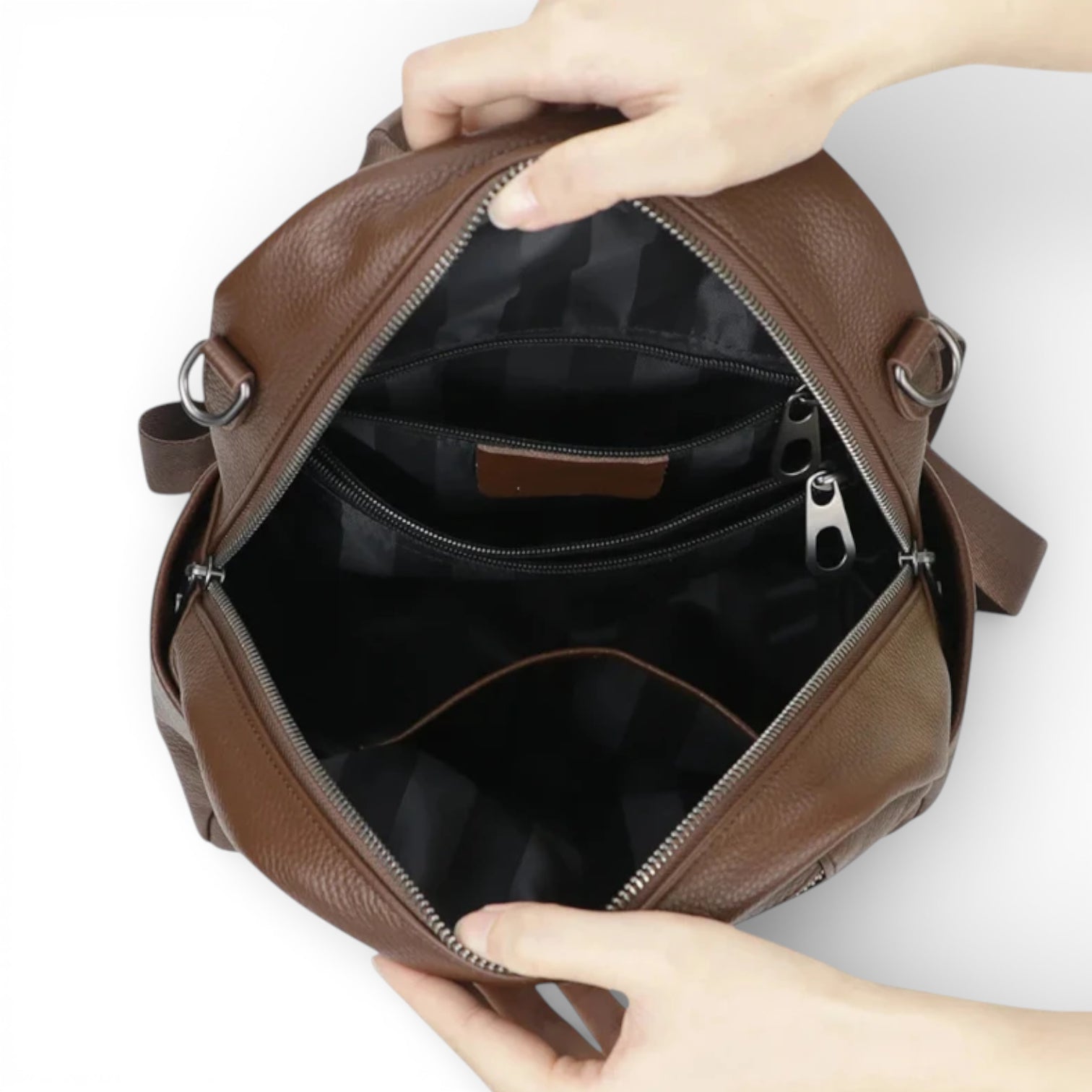 Mochila Feminina Lena – Compacta em Couro Legítimo
