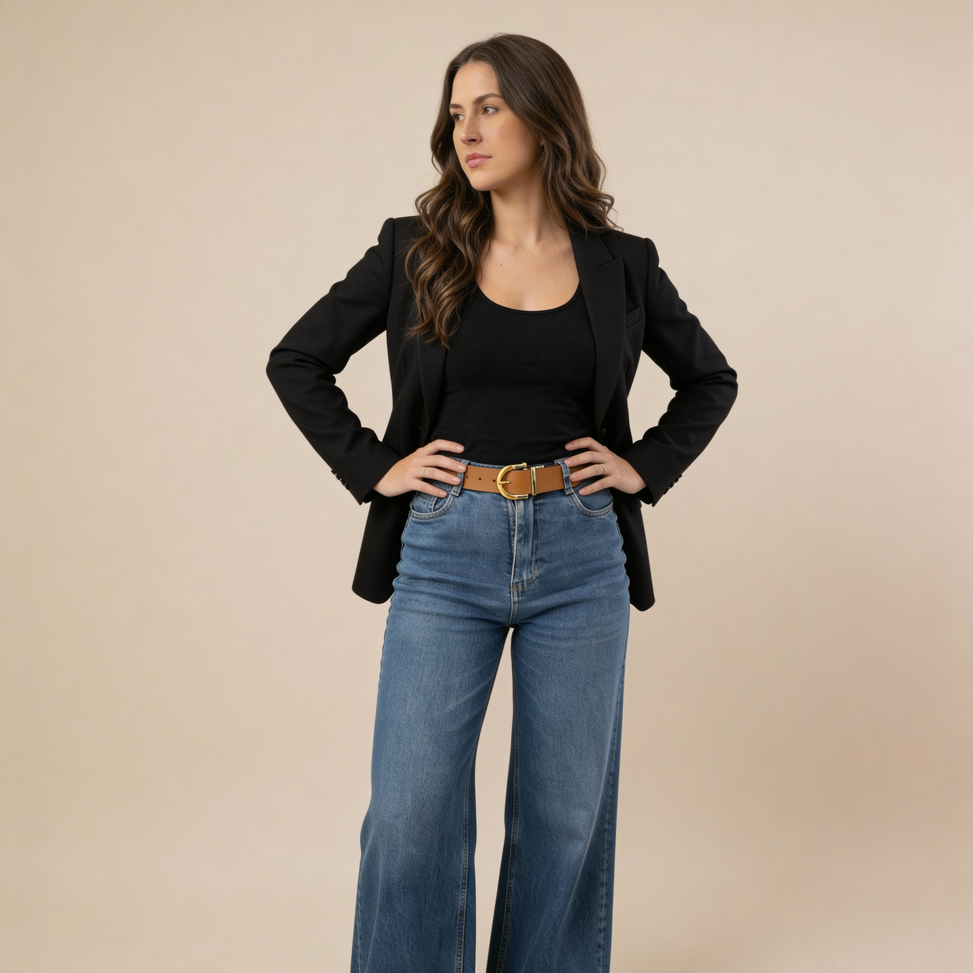 Cinto Feminino Stella - Couro Legítimo Dupla Face