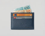 Porta cartão minimalista Velucci — design slim ideal para CNH e notas dobradas