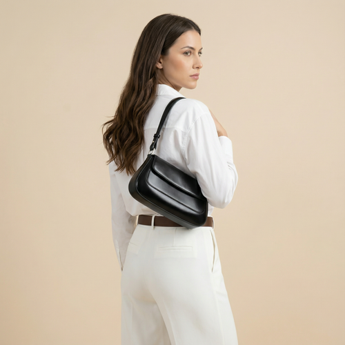 Bolsa Transversal feminina - Marcella Couro Legítimo