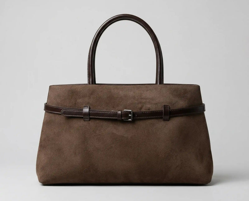 Bolsa Tote Suede e Couro PU Charlote - Velucci