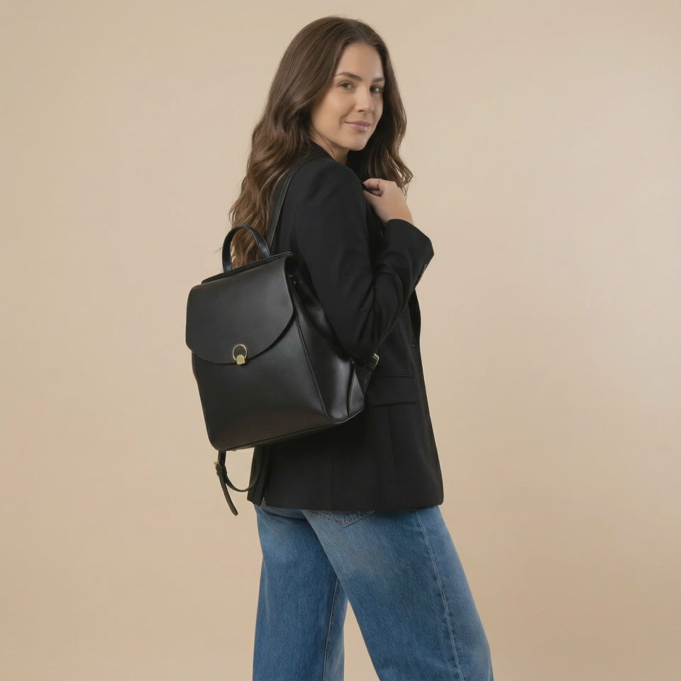 Mochila Feminina Amara – Mochila em Couro Legítimo