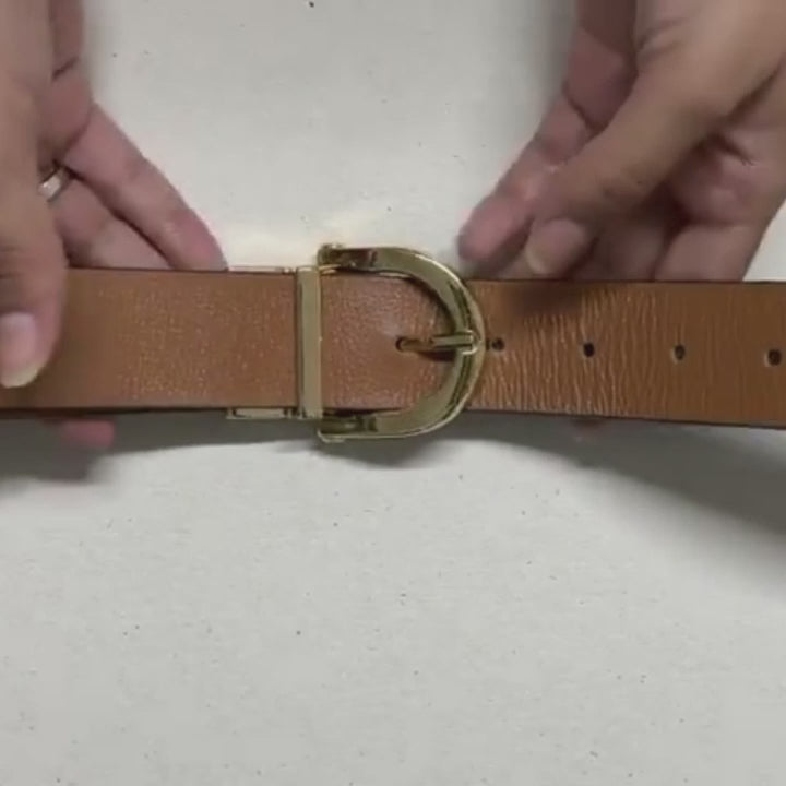 Cinto Feminino Stella - Couro Legítimo Dupla Face